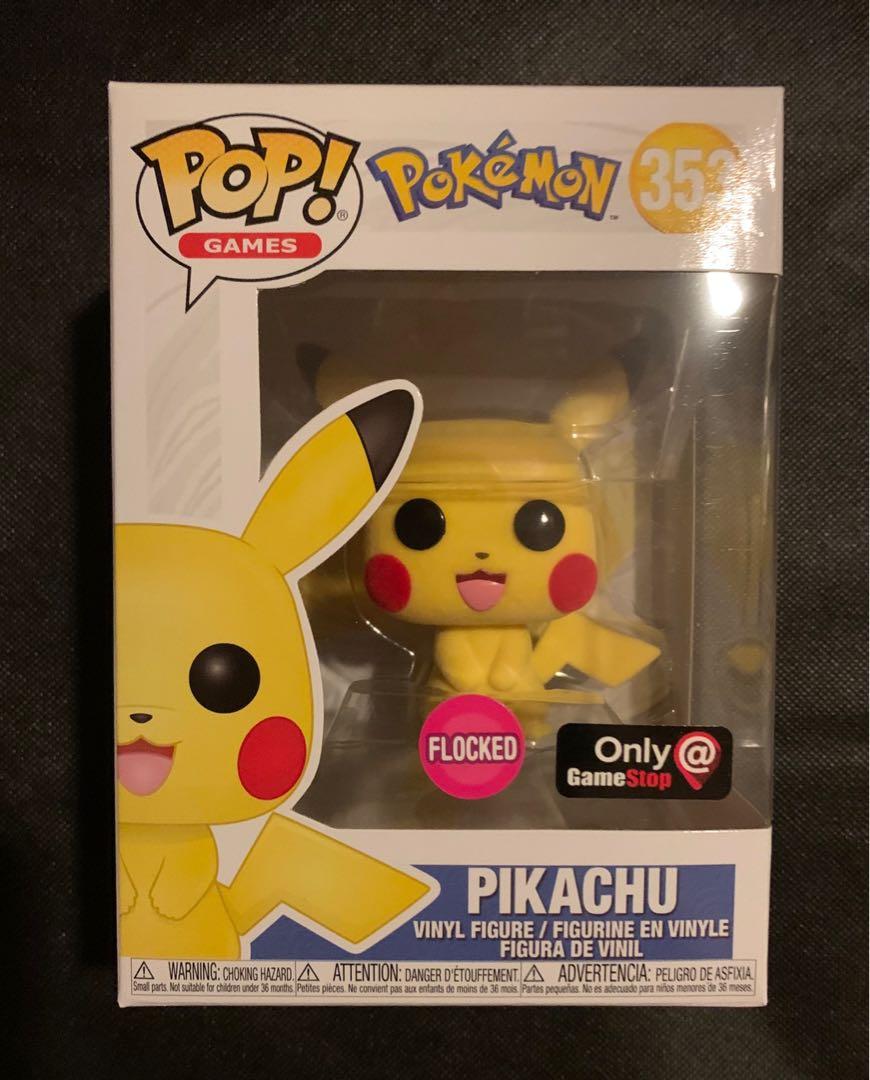 flocked pikachu funko pop