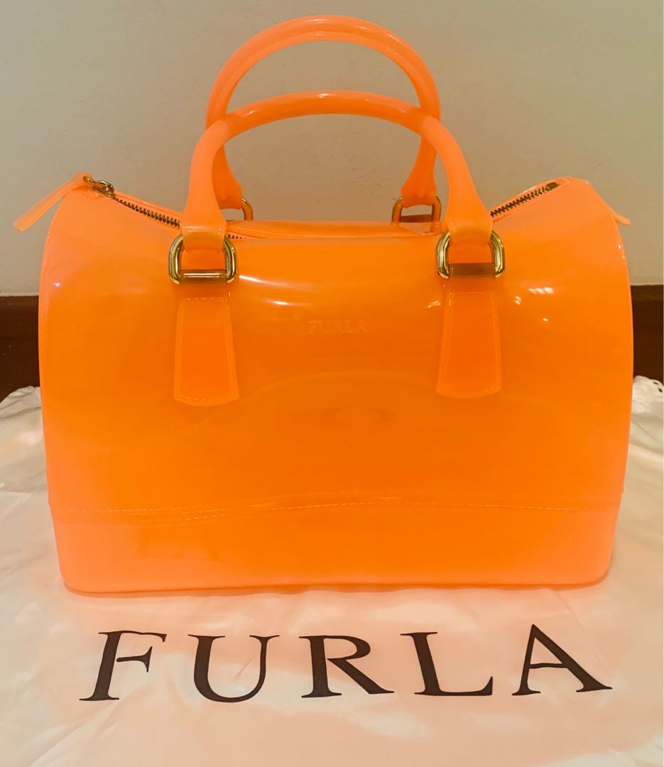 Furla orange handbag online