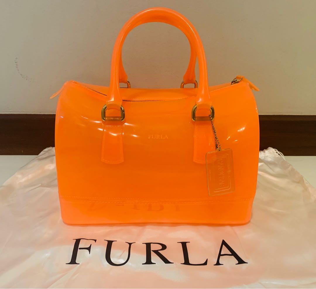 Furla Candy Bag Orange Women s Fashion Bags Wallets Cross body Bags on Carousell