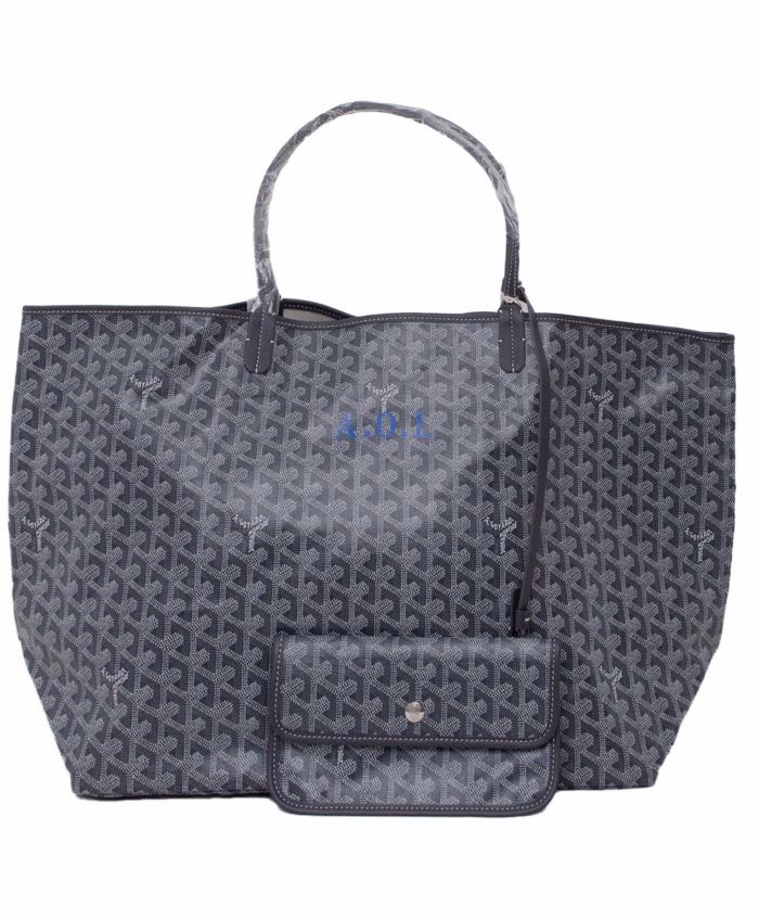 GOYARD Goyardine Saint Louis Grey Tote Bag Luxury Bags Wallets