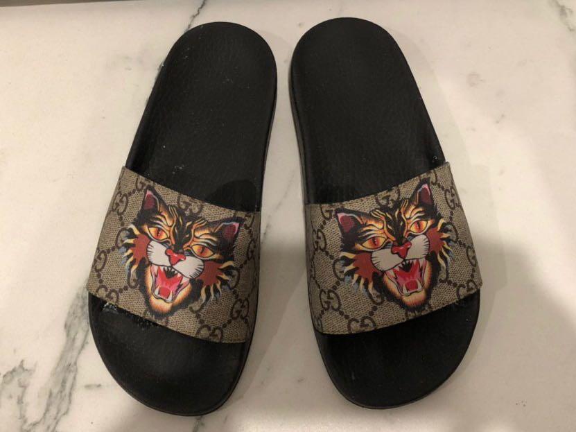 Gucci angry 2025 cat slides