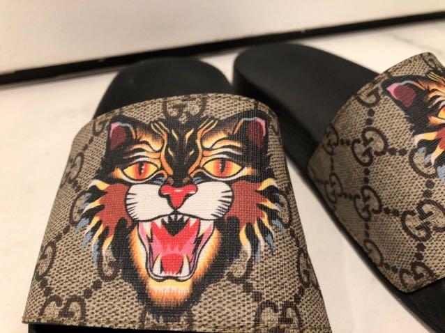 Gucci cat slides deals