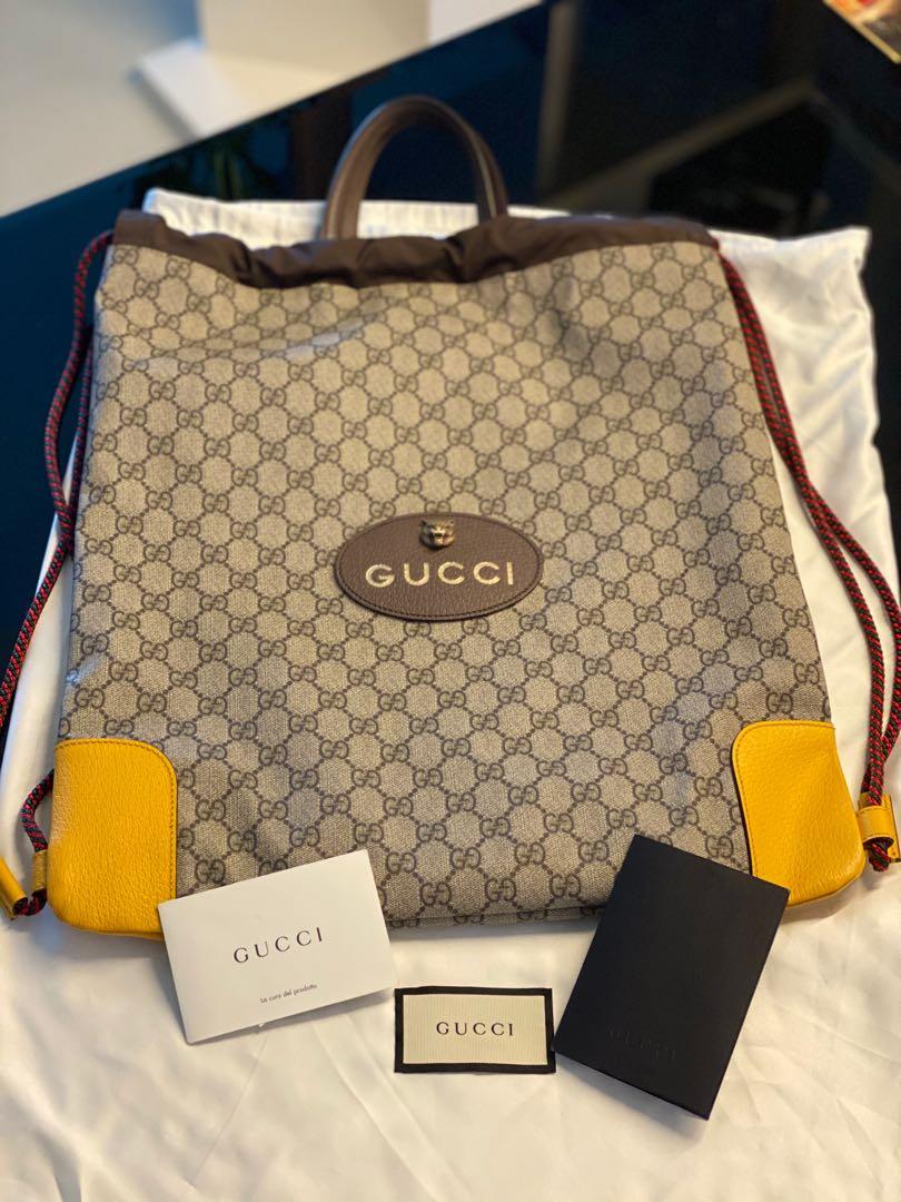 Gucci neo sales vintage drawstring backpack