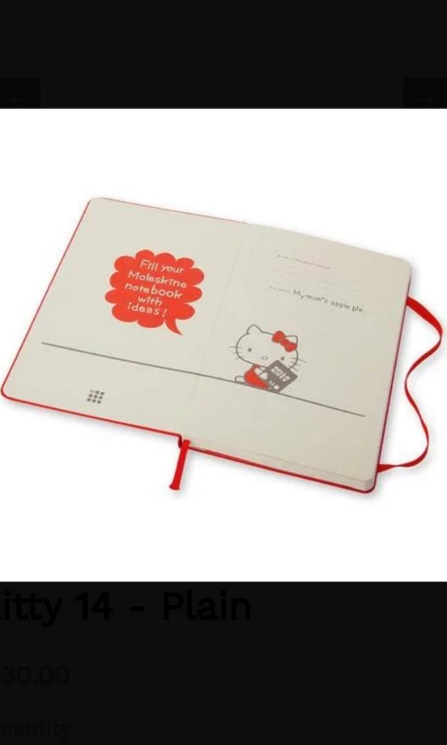 Hello Kitty Moleskin Limited Edition Notebook, Hobbies & Toys