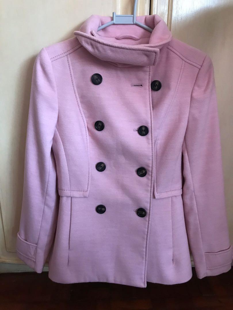 H M pretty pink trench coat Women s Fashion Coats Jackets and Outerwear on Carousell