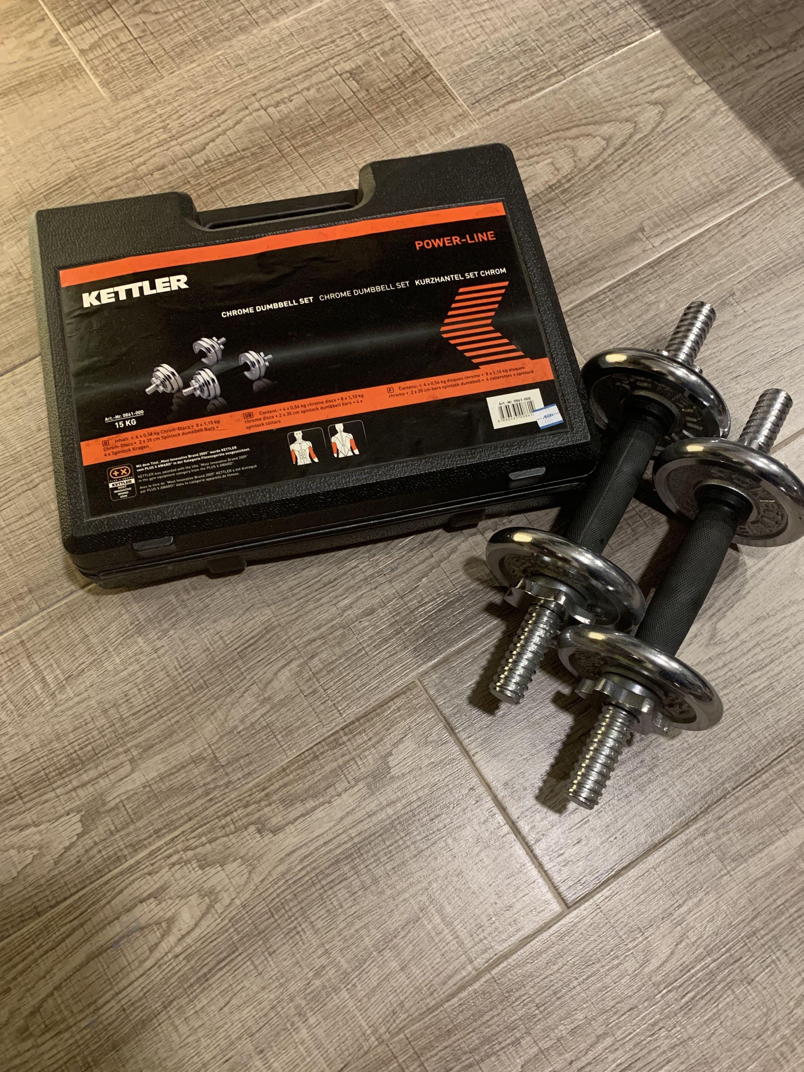 Kettler 15kg 健身啞鈴舉重 運動產品 運動與健身 運動與健身 舉重和啞鈴 Carousell