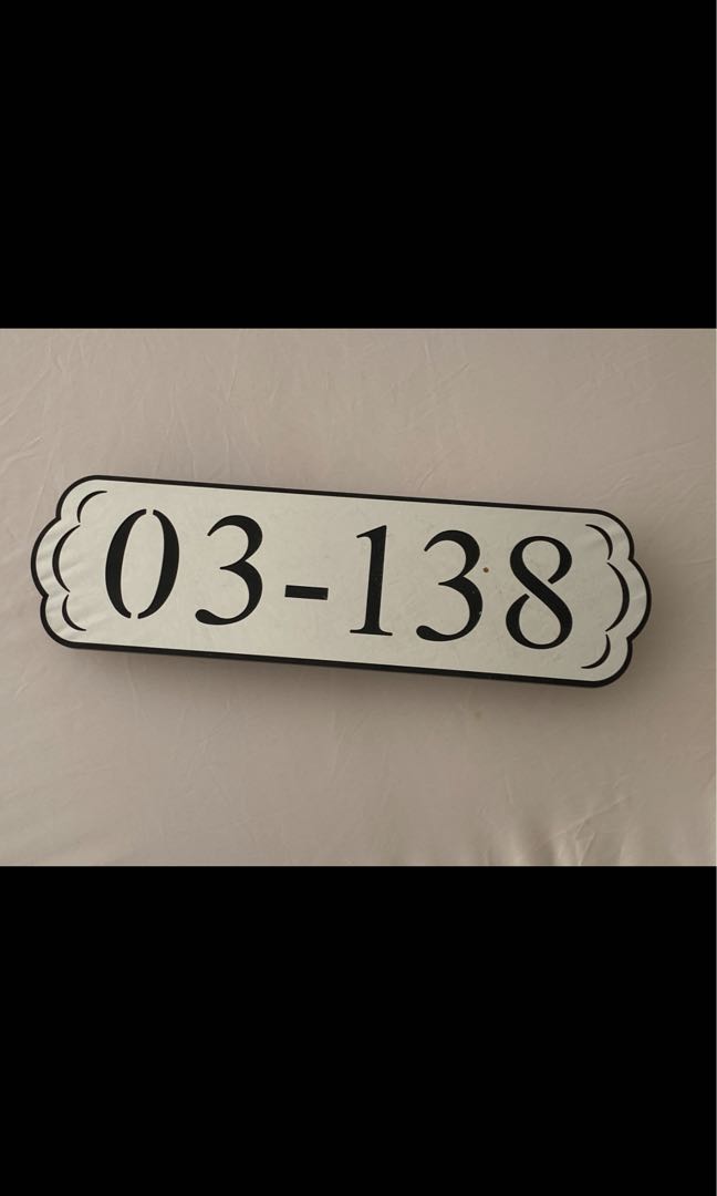 Laser cut house unit number, Everything Else on Carousell