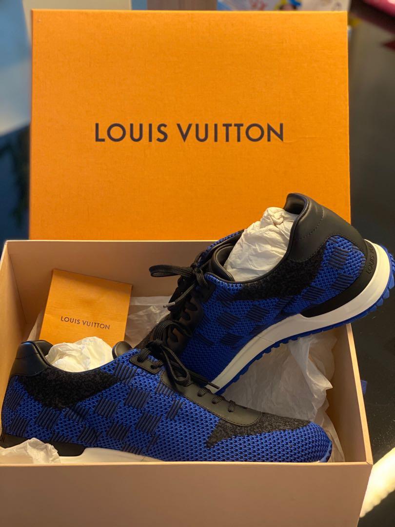 LV Blue Sneakers, Luxury, Sneakers & Footwear on Carousell