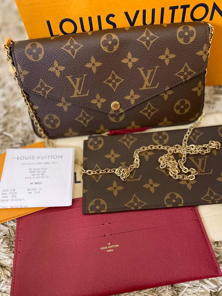 LV Felicie Strap & Go Mono , Luxury, Bags & Wallets on Carousell