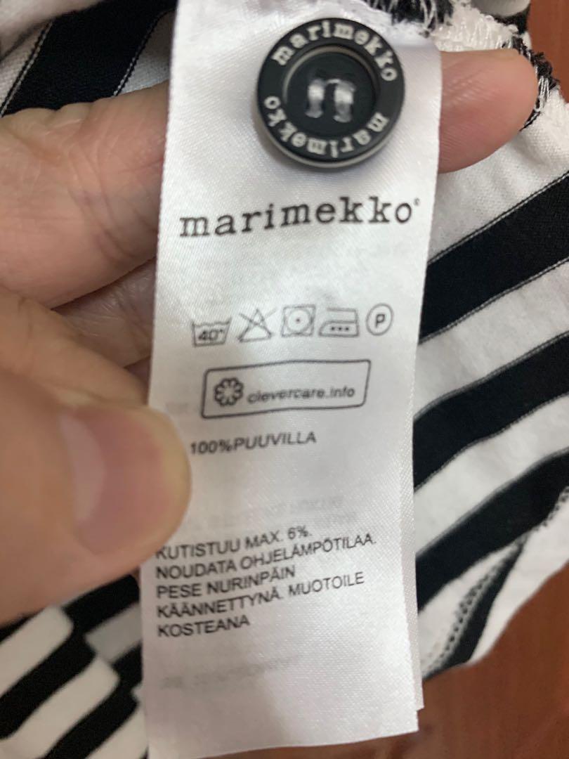 Marimekko “Kaste Dress” / shirt dress 黑白間一件頭衫裙, 女裝, 上衣, 襯衫- Carousell