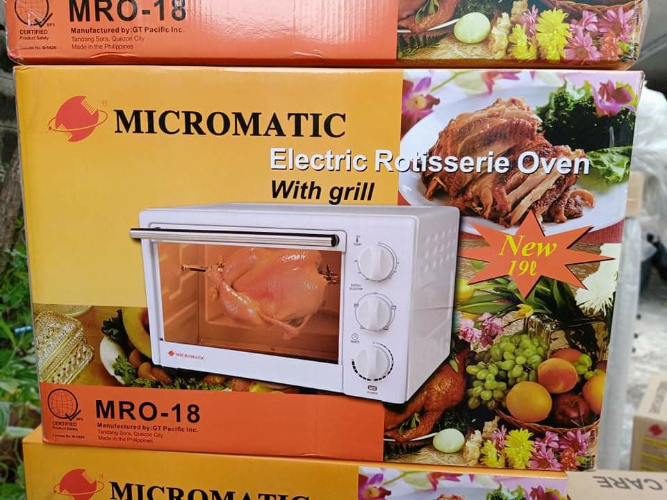 Micromatic Electric Rotisserie Oven with Grill, TV & Home Appliances