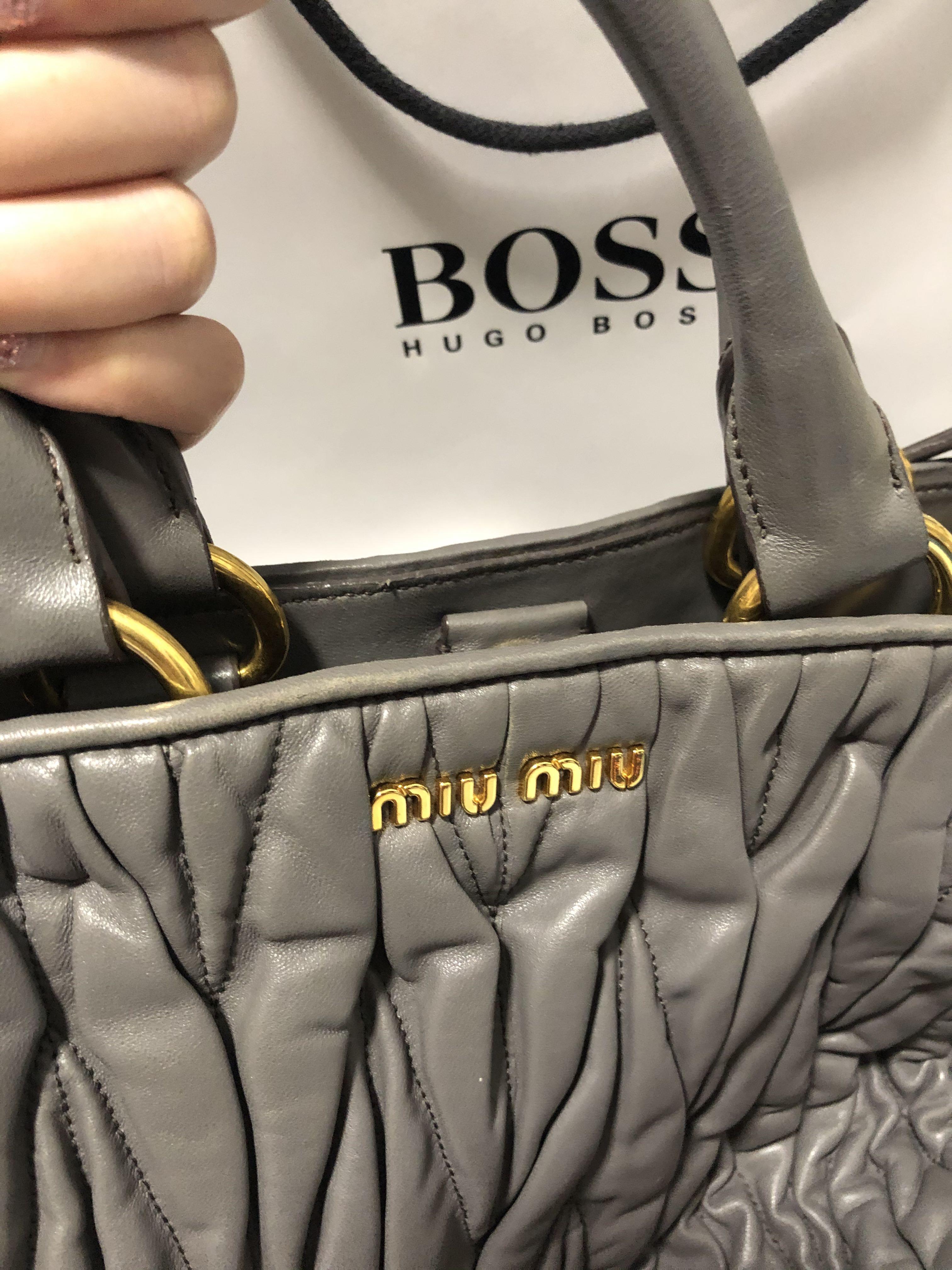 Miu miu shop grey bag