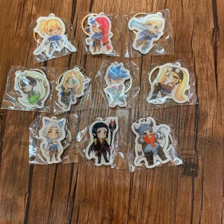 Mobile Legends Inspired Chibi Cute Character Keychains Set, Hobbies ...