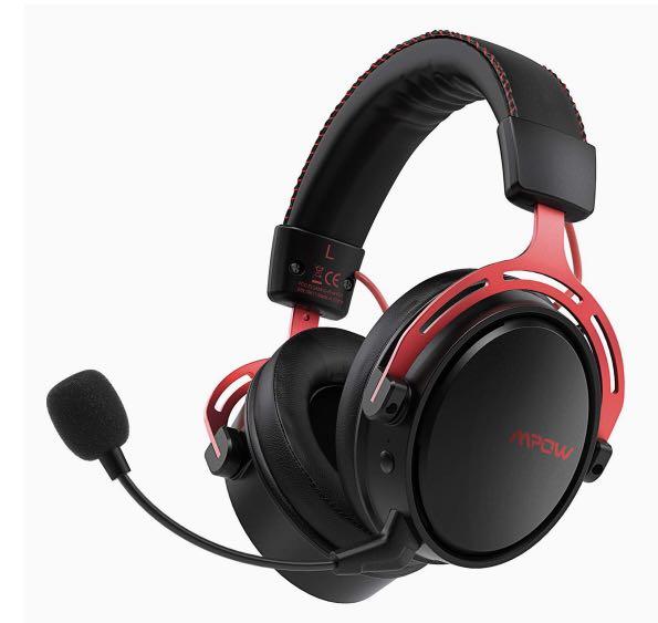 wireless gaming headset with removable mic