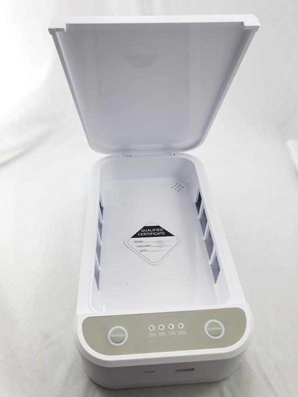 Multi Function UV sterility box (Category: Accessory holder, box & organizers) located in Singapore. Submitted by tarus05 (Listing ID 1026023207, Image 5). Description: Product: UV Sterilising Box Material: Plastic Shape: Rectangle Specification : 20.5* 12* 3.05cm Multifunction Sterilizing Box, Disinfection & Aromatherapy - Instantly disinfect your hand phone, ear phone, masks, cosmetics, teeth brush sock and other object - Portable enables carry
