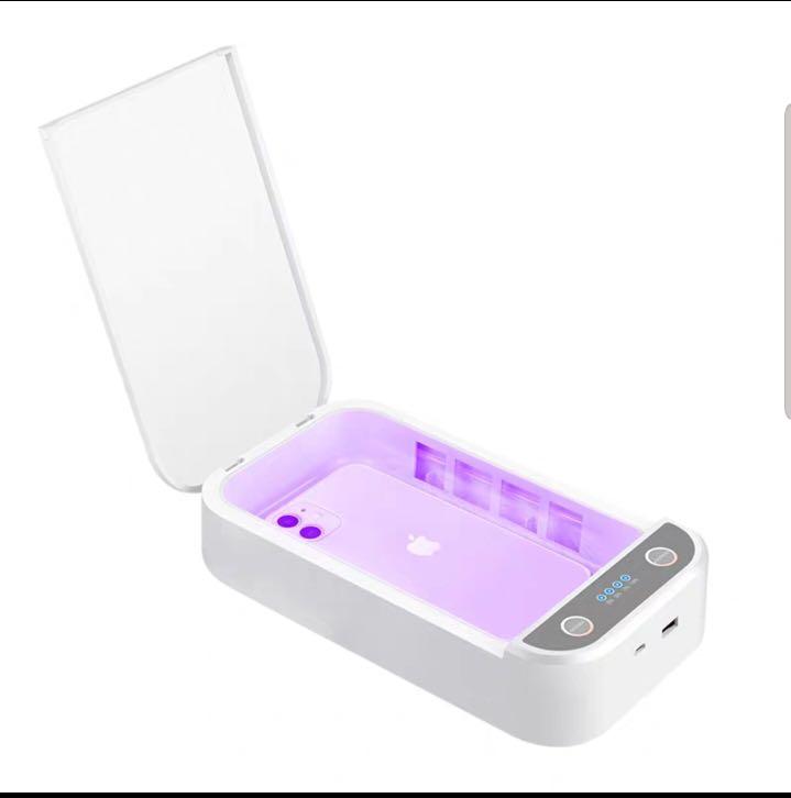 Multi Function UV sterility box (Category: Accessory holder, box & organizers) located in Singapore. Submitted by tarus05 (Listing ID 1026023207, Image 2). Description: Product: UV Sterilising Box Material: Plastic Shape: Rectangle Specification : 20.5* 12* 3.05cm Multifunction Sterilizing Box, Disinfection & Aromatherapy - Instantly disinfect your hand phone, ear phone, masks, cosmetics, teeth brush sock and other object - Portable enables carry