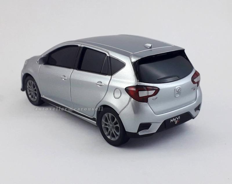 Perodua Myvi G3 Silver Replika Model car w Advanced Safety 