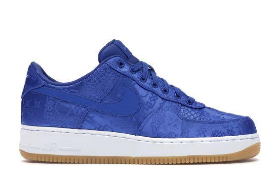Nike air force 1 low clot blue silk Outlet