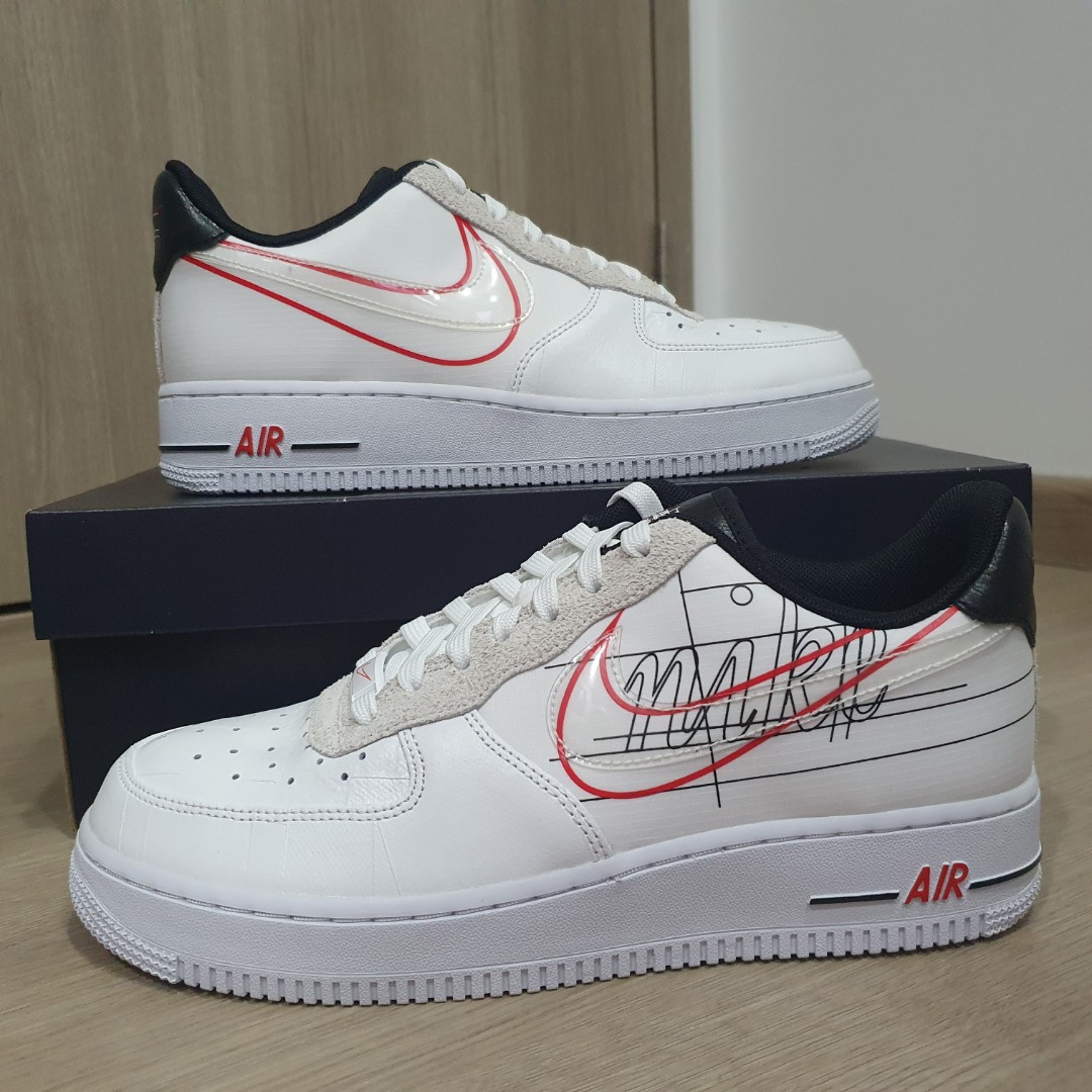 Nike Air Force 1 Low Script Swoosh Men s Fashion Footwear Sneakers on Carousell