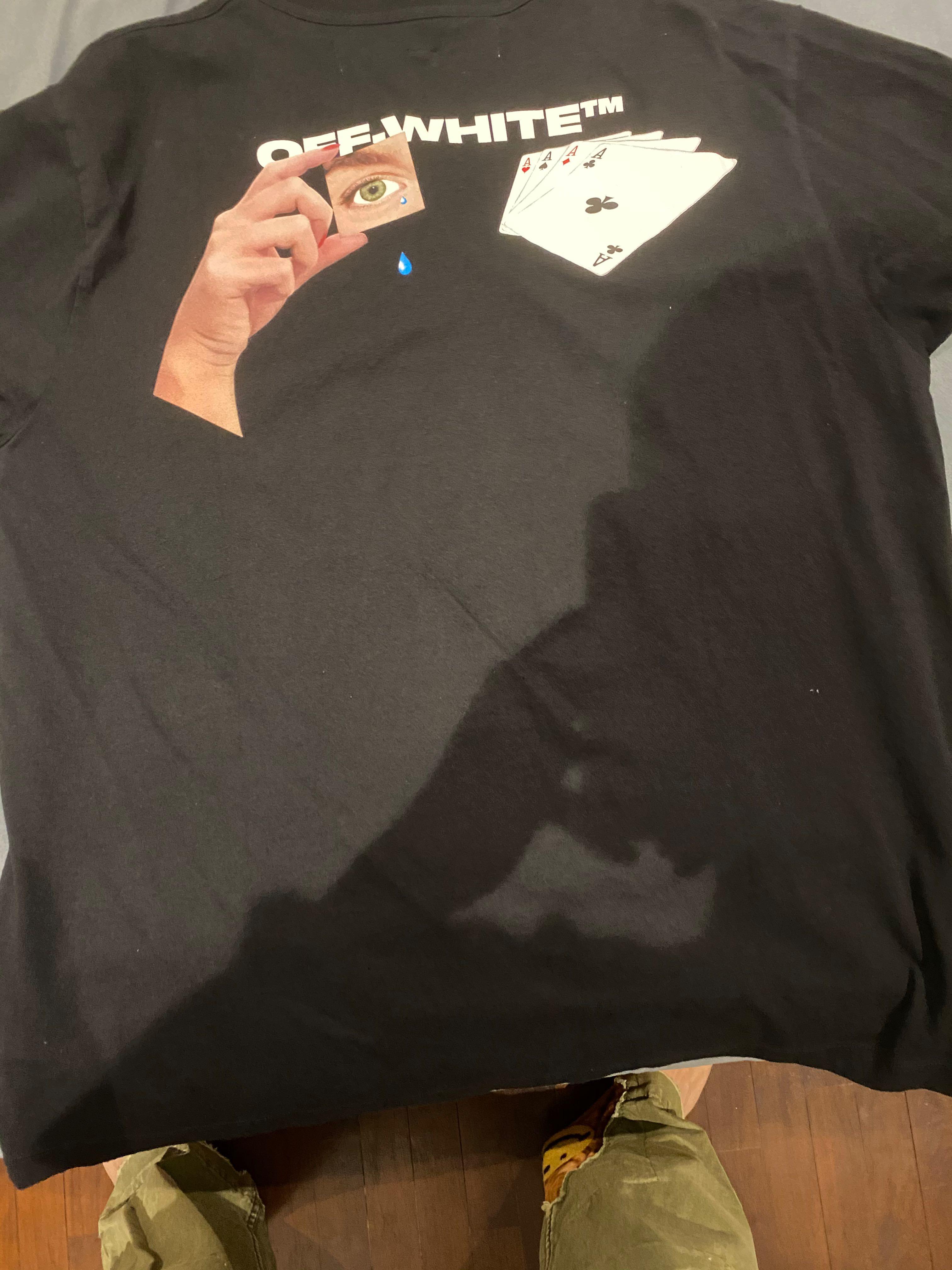 Off white poker shirt clearance