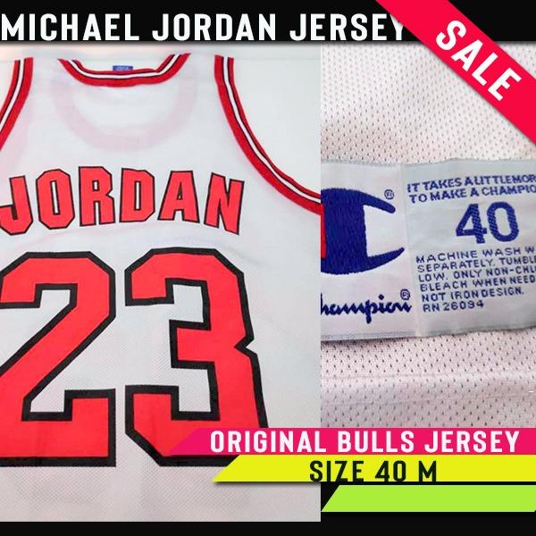 Chicago Bulls Jordan Jersey #23, Men's Fashion, Activewear on Carousell