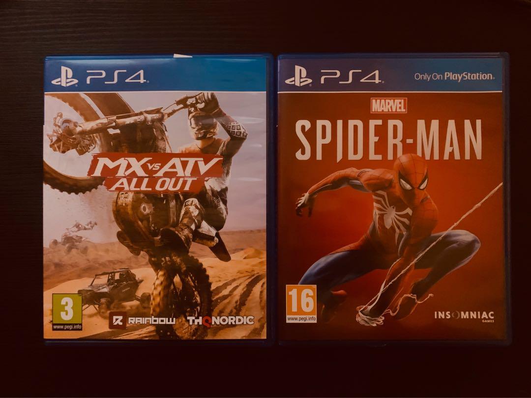 Ps4 Spider Man Mx Vs Atv All Out Toys Games Video Gaming Video Games On Carousell
