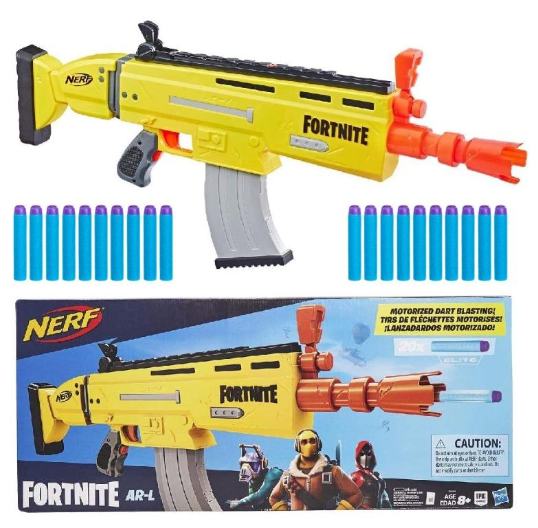  NERF Fortnite AR-L Elite Dart Blaster - Motorized Toy