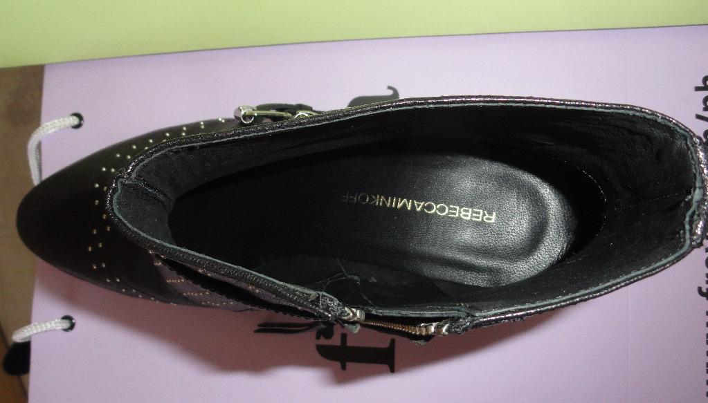 Rebecca Minkoff studded leather ankle boots (Category: Boots) located in Quezon City. Submitted by nykuh (Listing ID 1026018533, Image 3). Description: New with box. Beautiful Rebecca Minkoff black studded ankle boots in size US 8.5. Very soft leather and very comfortable to wear. Sole a little dirty from trying at home. RFS: not my size MOP: GCash or bank transfer(BPI, Unionbank, Security bank) For pick up c/o buyer (Grab, Lalamove, Mr. Speedy, 