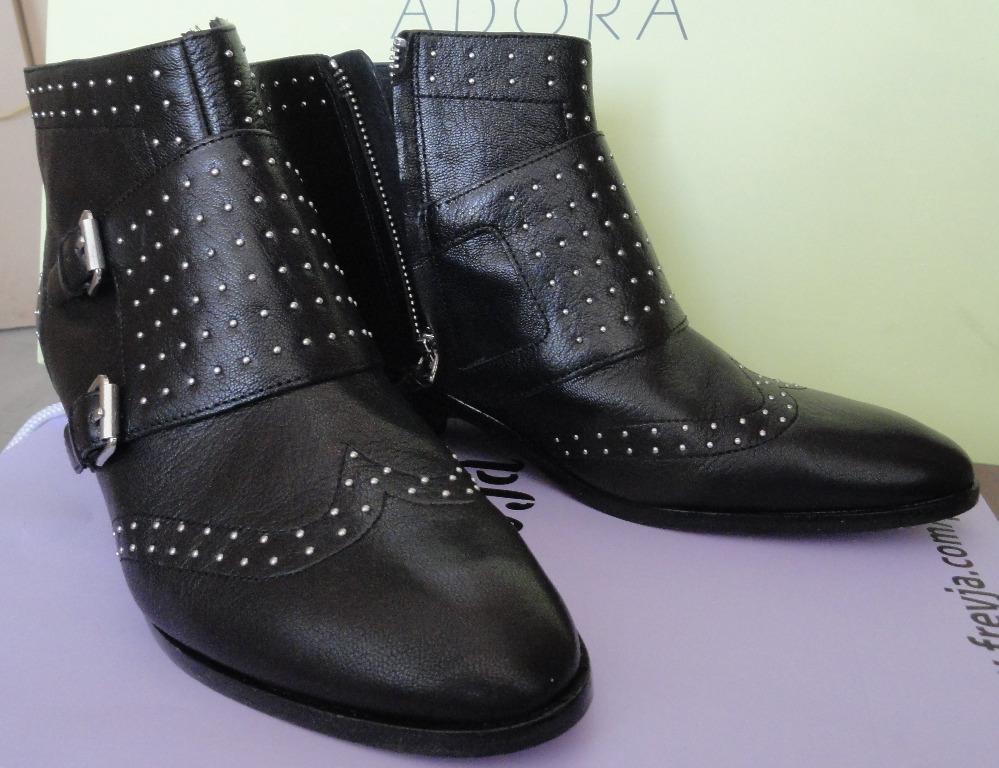 Rebecca Minkoff studded leather ankle boots (Category: Boots) located in Quezon City. Submitted by nykuh (Listing ID 1026018533, Image 2). Description: New with box. Beautiful Rebecca Minkoff black studded ankle boots in size US 8.5. Very soft leather and very comfortable to wear. Sole a little dirty from trying at home. RFS: not my size MOP: GCash or bank transfer(BPI, Unionbank, Security bank) For pick up c/o buyer (Grab, Lalamove, Mr. Speedy, 