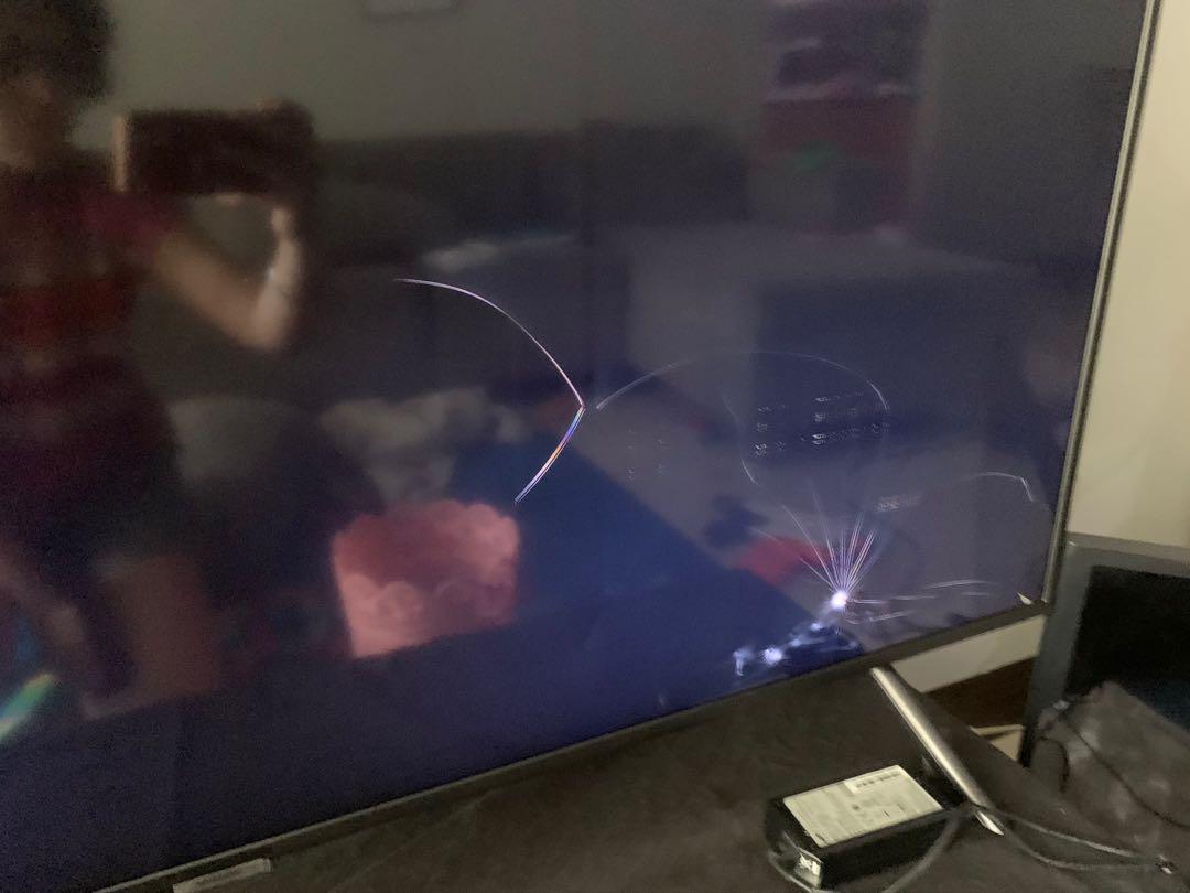 samsung ru 7100 with busted led tv