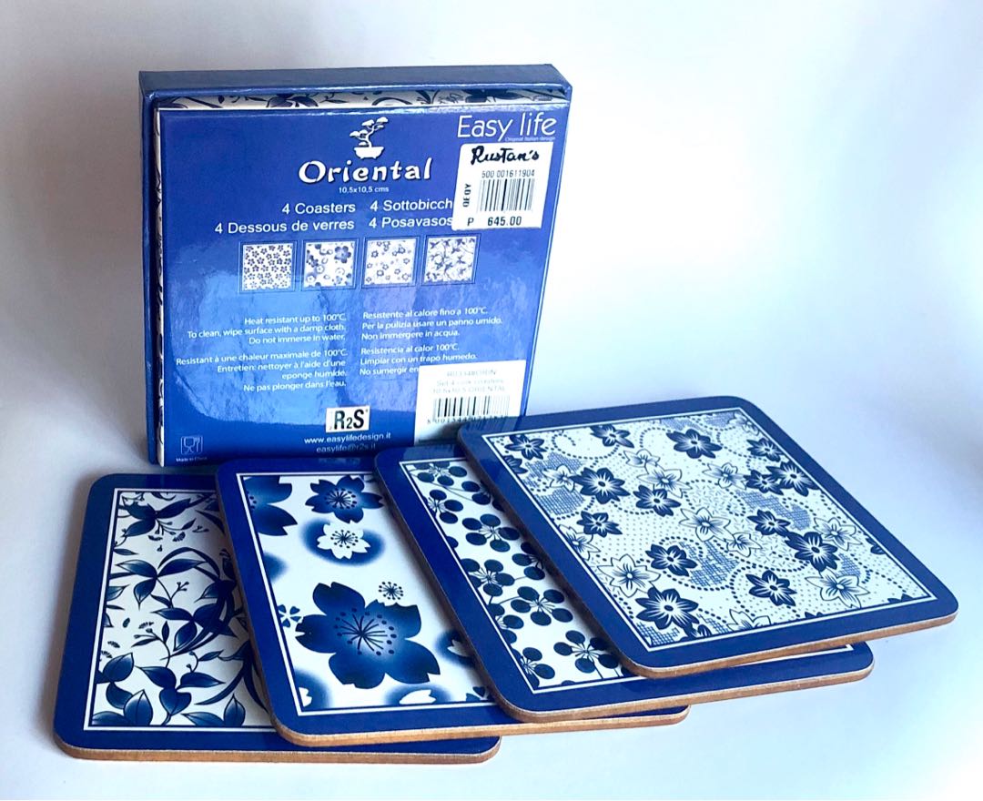 Set Of 4 Gorgeous Coasters Home Furniture Home Tools And Accessories On Carousell