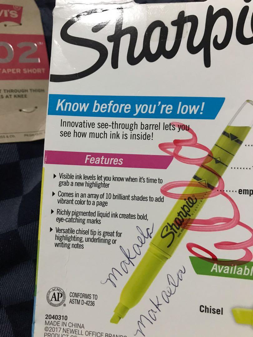 Sharpie Ink Indicator Sharpie ink indicator highlighter, Hobbies & Toys, Stationary & Craft ...