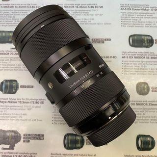 Sigma 18-35mm F1.8 DC Art (Nikon DX Mount) (WARRANTY)