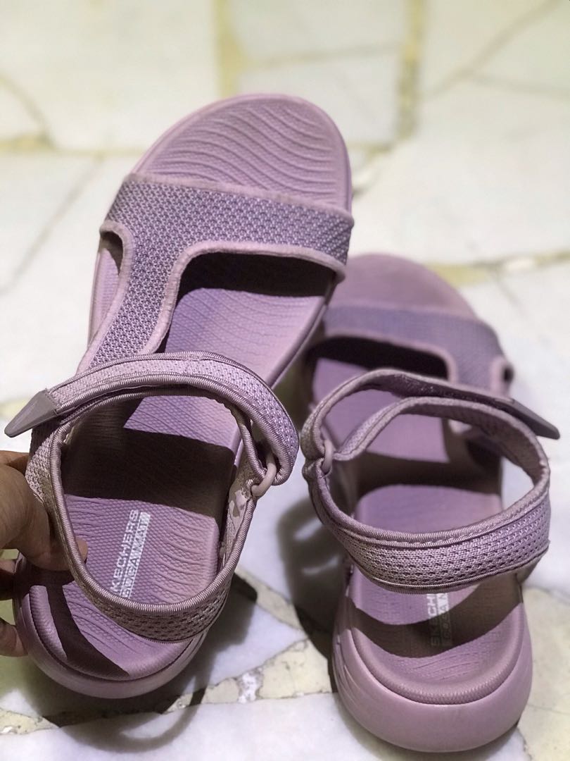 Skechers shop sandals purple