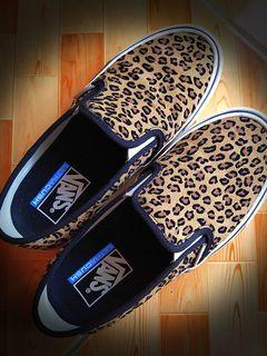 vans slip on sf leopard