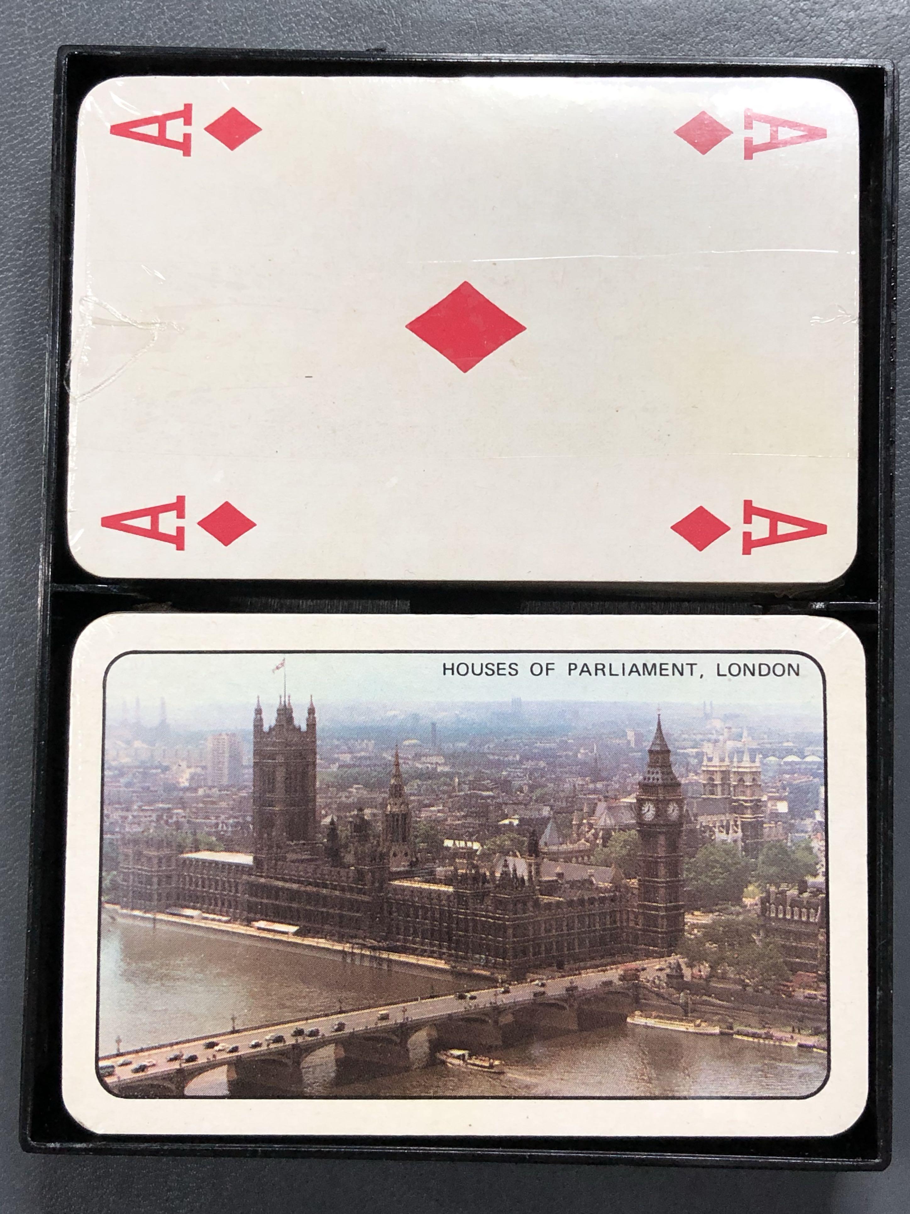 Vintage Buckingham Palace House of Parliamentary London Playing Cards