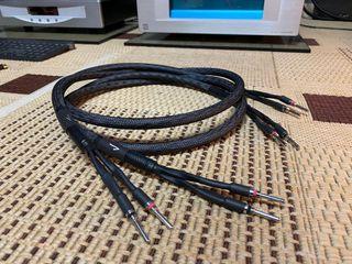 WTS Canare 4S11 Speaker Cables 1.55M Pair Terminated With Rhodium Plated Plugs