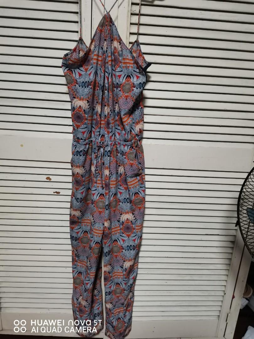 printed jumpsuit dress zara