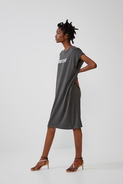 Oversized t shirt dress zara discount