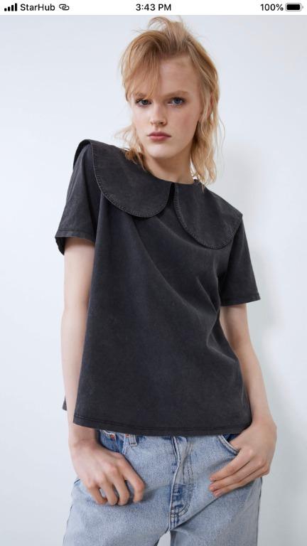 peter pan collar t shirt