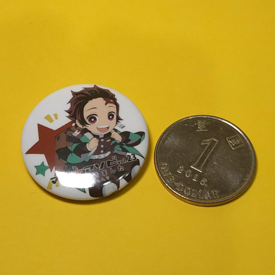 扭蛋 襟章 動畫版 Q版 鬼滅之刃 鬼滅の刃 竈門炭治郎 炭治郎 たんじろう Tanjirou 花江夏樹 赫灼之子 日之呼吸 鬼滅の刃缶バッジ
