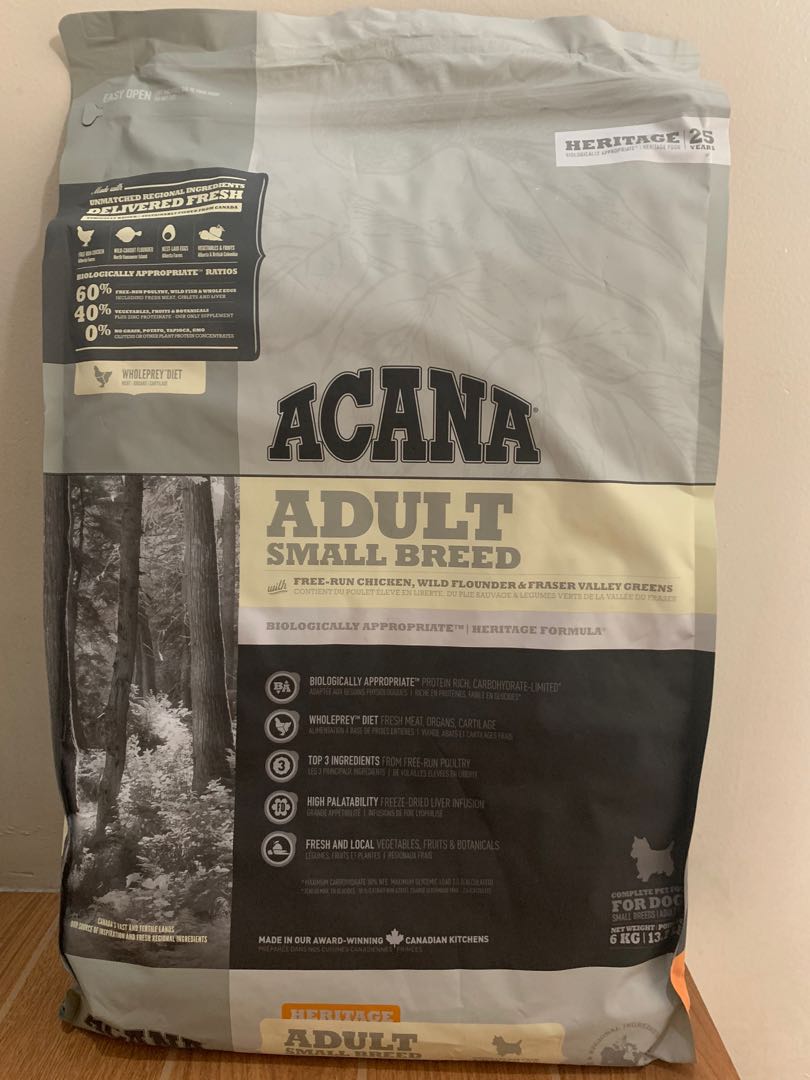 acana small breed 6kg