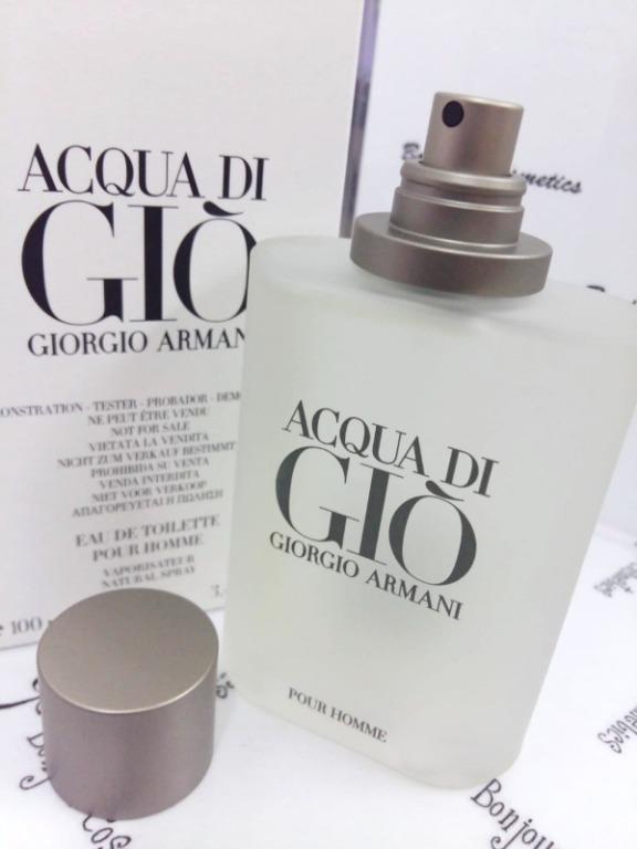 giorgio armani acqua di gio pour homme 100 ml tester