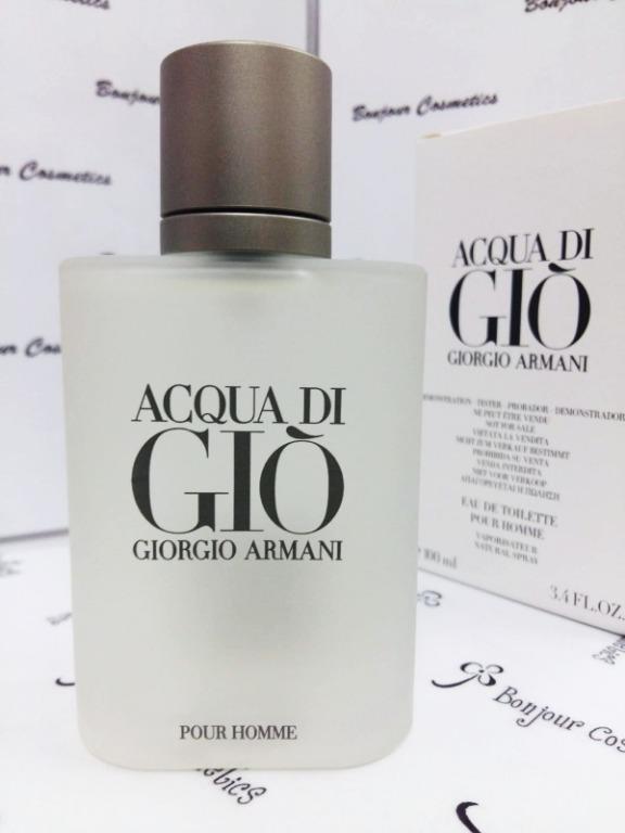Giorgio armani acqua di gio pour homme 100 ml tester top
