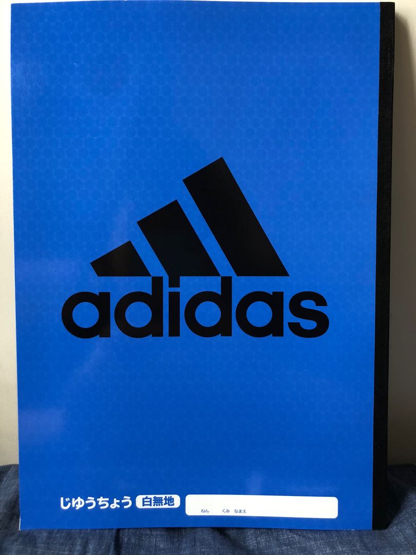 Adidas 白無地筆記簿made In Japan 書本 文具 文具 Carousell