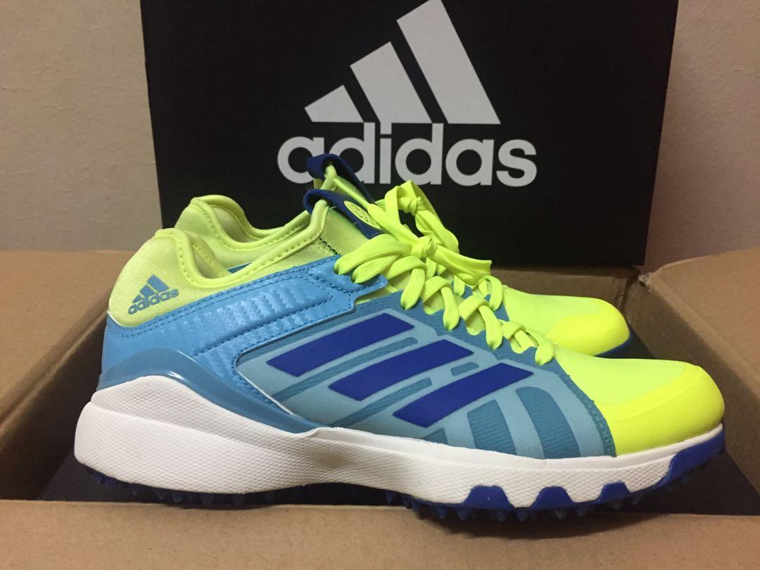 Adidas lux hockey hotsell shoes - blue/yellow