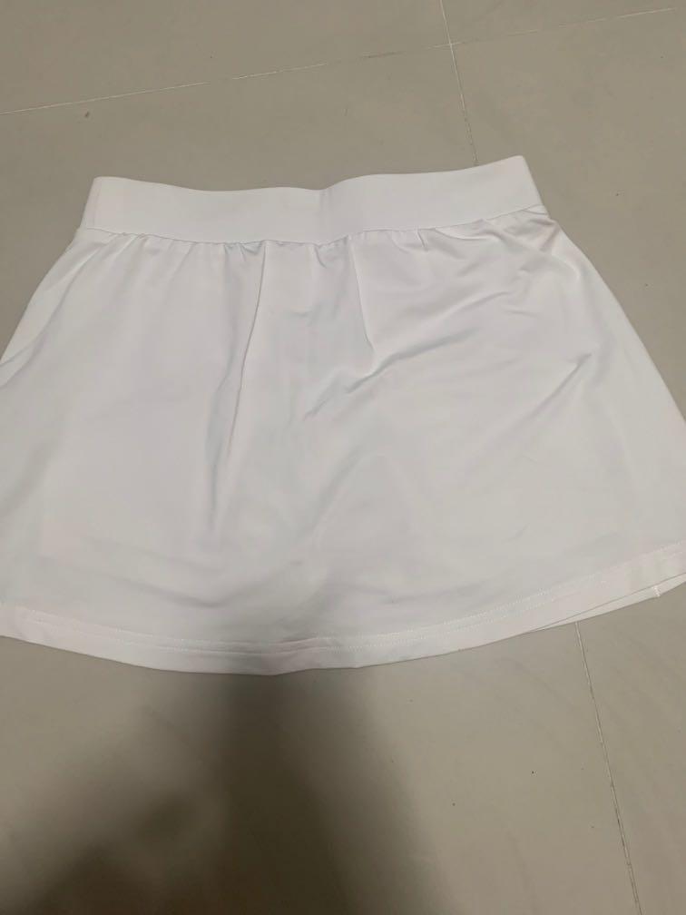 adidas white tennis skirt