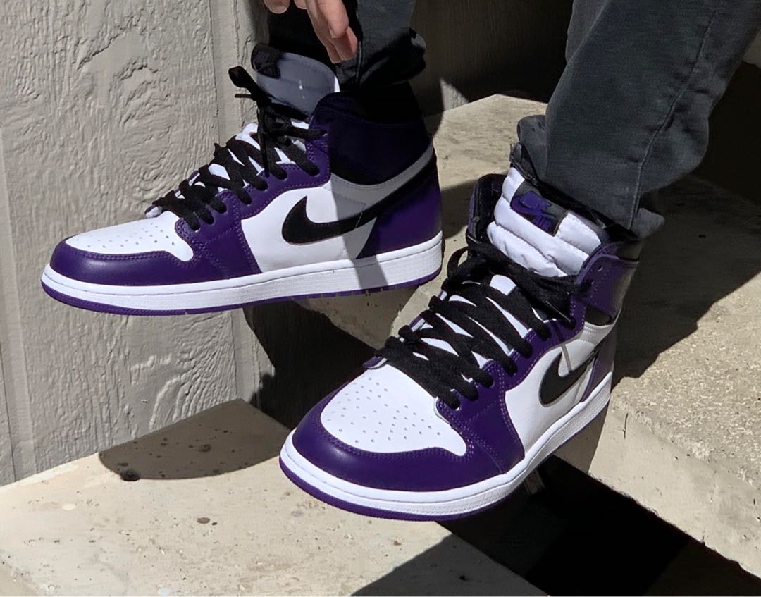 NIKE AIR JORDAN 1 COURT PURPLE CUSTOM – OBTAIND