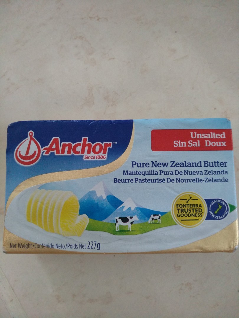 Anchor Unsalted Pure Butter 227g Food Drinks Packaged Instant Food On Carousell
