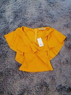 APARTMENT EIGHT top blouse mustard yellow